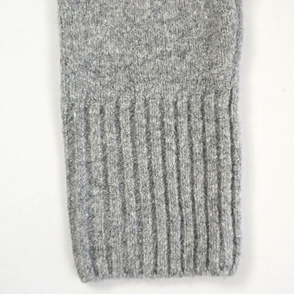 Tres Chic Women's Grey Wool Blend Open Front Long Length Cardigan Pockets Size S - Picture 6 of 14